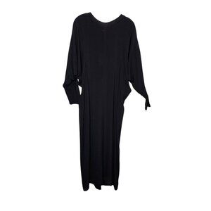 NWT COS Black Batwing Sleeve Maxi Dress Size‎ 10 Minimalist Modern Rayon $125